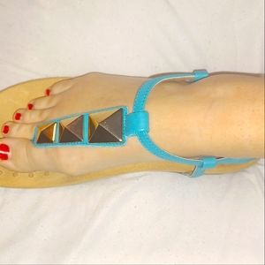 Vionic teal thong sandals